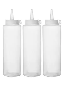 Dispenser Flacon - Transparant - 0.7L - Set van 3 - Hendi - 557952
