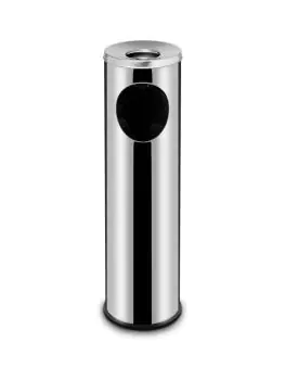 Afvalbak met asbak - 15 Liter - Hendi - 691380