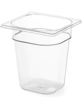 Gastronormbak 1/6 - Polycarbonaat - H 10 X 16.2 X 17.6 CM - Hendi - 861721
