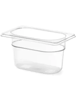 Gastronormbak 1/9 - Polycarbonaat - H 6.5 X 10.8 X 17.6 CM - Hendi - 861837
