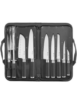 Messenset 9-delig - RVS - H 6.5 X 26 X 44.5 CM - Hendi - 975770