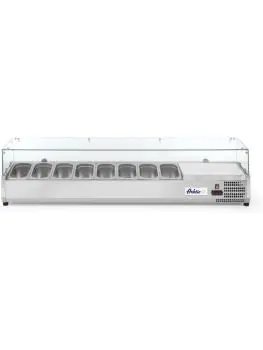 Opzetkoelvitrine GN 1/4 - RVS - H 43 X 33.5 X 180.5 CM - Hendi - 232927