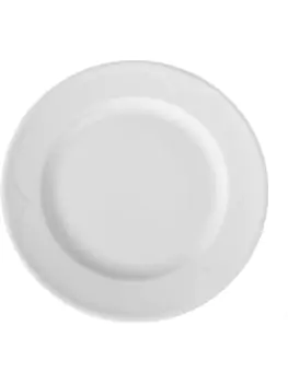 Bord plat - 6 stuks - Porselein - 30 CM - Hendi - 794357