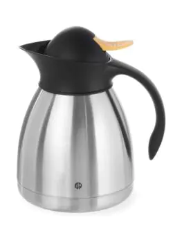 Isoleerkan - 1 L - Drukknop - RVS - Geel - Hendi - 446522