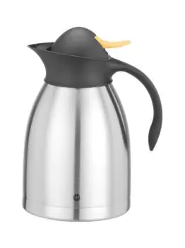 Isoleerkan - RVS - Drukknop Geel - 1.5 liter - Hendi - 446621