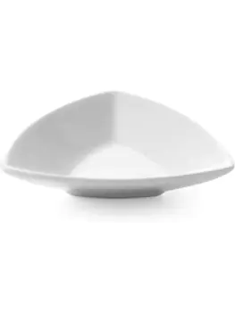 Tapasschaaltje - 2 stuks - Triangolo - 10 X 10 CM - 6 stuks - Wit - Porselein - Hendi - 784396