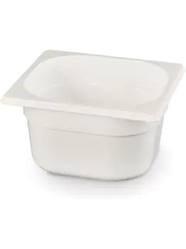 Container - 1/6 GN - 1.6 Liter - Wit - H 9.8 x 16 x 17.4 CM - Hendi - 862773