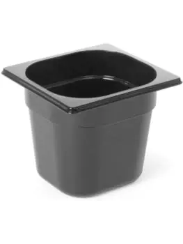 Container - 1/6 GN - 3.4 Liter - Zwart - H 19.8 x 16 x 17.4 CM - Hendi - 862704