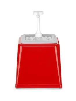 Sausdispenser - Met Pomp - 2.5 Liter - Rood - H 32.7 x 21 x 22.4 CM - Hendi - 203521