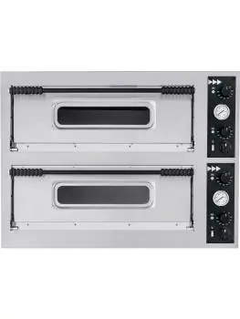 Pizzaoven - Basic XXL 66 - 2 Kamers - 400 V - H 74.5 x 136.5 x 96.8 CM - Hendi - 226995