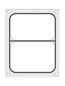 Traysealer - Matrix - Tweedelige Container 22.7 x 17.8 CM - Hendi - 805596