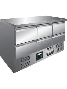 Koelwerkbank - Digitale Temperatuurregeling - RVS - 230V - H 87 x B 136.8 x D 70 CM - Saro - 323-10041