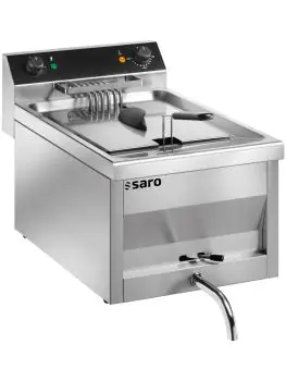 Friteuse - 12 Liter - 400V - H 42 x B 40 x D 70 CM - Saro - 172-4030