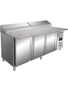 Saladebar - Digitale Temperatuurregeling - RVS - 725 Liter - 230V - H 108 x B 200.5 x D 85 CM - Saro - 323-1120
