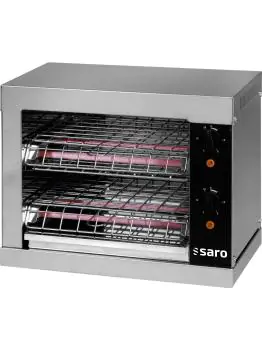 Toaster - RVS - 230V - H 38 x B 44 x D 26 CM - Saro - 172-1210