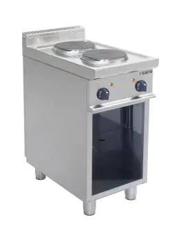 Kooplaat - Elektrisch - RVS - 400V - H 85 x B 40 x D 70 CM - Saro - 423-1065