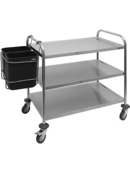 Afvalverzamel Bakken - RVS - 2x8 Liter - H 45 x B 43 x D 30 CM - Saro - 213-4108