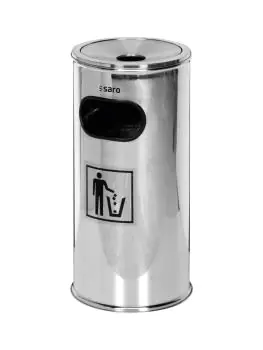 Afvalbak - Asbak - 18 Liter - H 62 x B 30 x D 30 CM - Saro - 282-3025