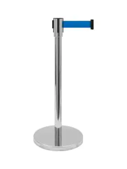 Afzetpaal - Riem - Blauw - B 180 CM - Saro - 399-1008