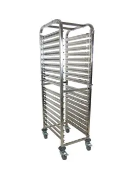 Trolley - 18x 2/1 GN - RVS - H 173 x B 59 x D 67 CM - Saro - 350-1003