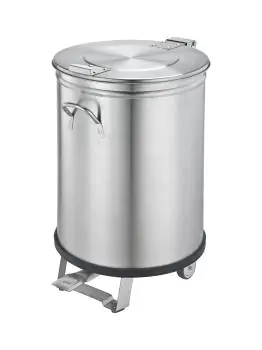 Afvalbak - RVS - 50 Liter - H 60 x B 35 x D 35 CM - Saro - 399-2070