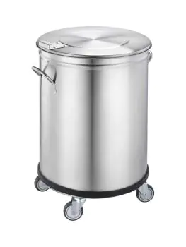 Afvalbak - RVS - H 70 x B 45 x D 45 CM - Saro - 399-2080