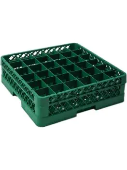 Vaatwasserkorf - 36 Glazen - Groen - Polypropyleen - H 10 x B 50 x D 50 CM - Saro - 508-1025