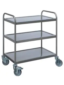 Serveerwagen - RVS - H 97 x B 70 x D 47.5 CM - Saro - 487-2010
