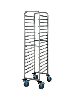 Stellingwagen - RVS - H 164.5 x B 46 x D 61.3 CM - Saro - 487-1040