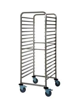 Stellingwagen - RVS - H 164.5 x B 66.2 x D 73.3 CM - Saro - 487-1055