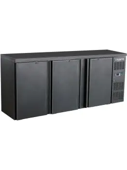 Barkoelkast - 537 Liter - 3-Deurs - Geforceerd - Zwart - Saro