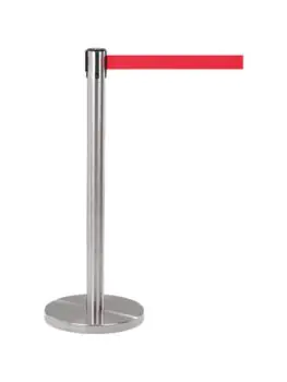 Afzetpaal - Rood Trekkoord - RVS - G-Line