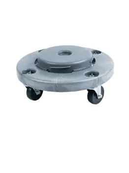 Wielbasis afvalcontainer - 80 Liter - Ø 40 x H 15.5 CM - Jantex - L682