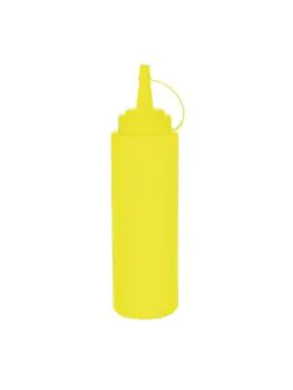Knijpfles - 0.34 Liter - Geel - Ø 5.8 x H 20 CM - Polyethyleen - Vogue - K144