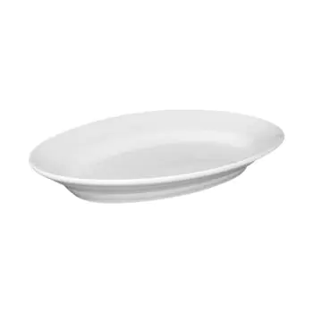 Serveerschaal Tivoli - Wit - Porselein - L 23 x B 15 CM - Saturnia