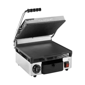 Contactgrill - Glad / Ribbel - 230V - B 32 CM - Milantoast