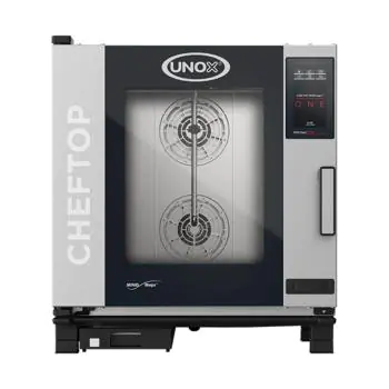 Cheftop Mindone - H 84.3 x 75 x 78.3 CM - 81.1 KG - 380 - 415 - Zonder - Stekker V - 11700 W - RVS - +30°C / +260°C - Unox - 596240