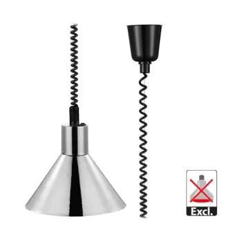 Warmhoudkap - H 21.5 CM - 1.13 KG - Ø26.7 CM - 220 - 240 V - Metaal - Chroom - Caterchef - 688043