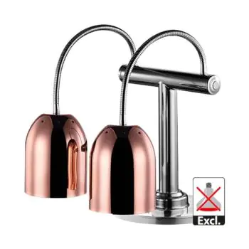 Warmhoudlamp - H 61 x 46 x 48.6 CM - 8.81 KG - Ø15.6 CM - 220 - 240 V - RVS - Koper - Caterchef - 688253