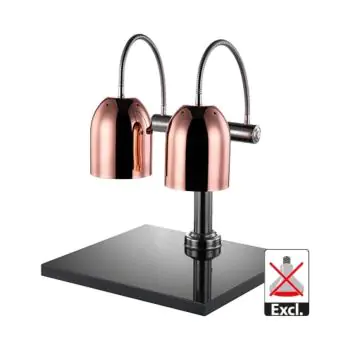 Warmhoudlamp - H 65 x 50 x 45 CM - 17.9 KG - Ø15.6 CM - 220 - 240 V - RVS - Koper - Caterchef - 688263