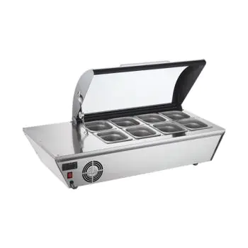 Koelvitrine - H 32.8 x 108.5 x 47.7 CM - 27 KG - 220 - 240 V - 105 W - Statische - R600A - RVS - 67 Liter - +2°C / +12°C - CaterCool - 712024