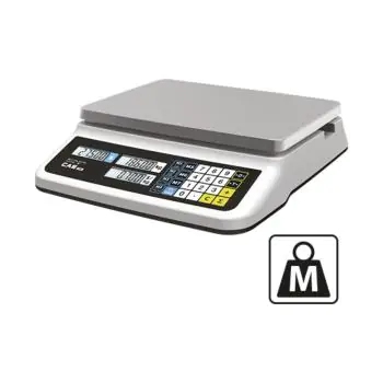 Weegschaal - H 10.2 x 34.1 x 38.3 CM - 0.1 KG - 5 W - RVS - CAS - 859505