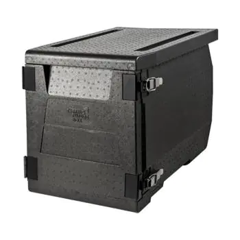 Thermobox - 1/1 GN - 65 Liter - H 47.5 x 64.5 x 44.5 CM - Polypropyleen - Zwart - Thermo Future Box - 235048