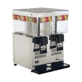 Drankendispenser - H 54.5 x 38 x 43 CM - 23.5 KG - 220 - 240 V - 260 W - Statische - R134A - Polycarbonaat - Grijs - 12 Liter - +4°C / +12°C - Santos - 408072