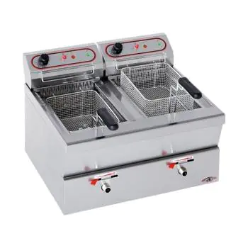Friteuse - H 42 x 62 x 58 CM - 30 KG - 220 - 240 - Zonder - Stekker V - 3450 W - RVS - 9 Liter - Elektrisch - Stilfer - 527209
