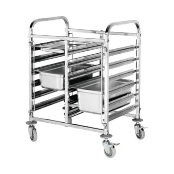 Regaalwagen - H 96.5 x 74.1 x 55 CM - 14 KG - RVS - Caterchef - 535020