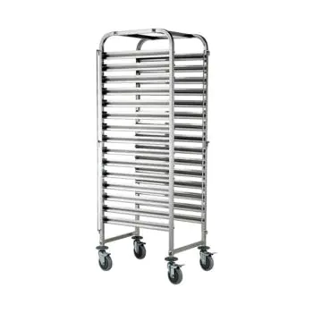 Regaalwagen - H 173.5 x 46 x 62 CM - 18 KG - RVS - Caterchef - 535030