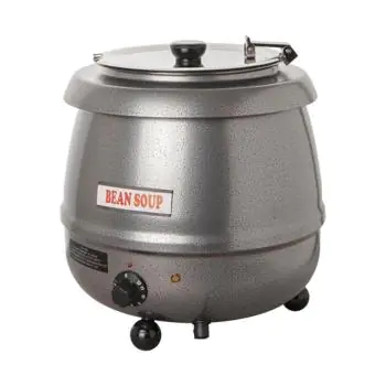 Soepketel - H 36.6 CM - 4.65 KG - Ø38.5 CM - 220 - 240 V - 475 W - Metaal - 10 Liter - Scharnierend Deksel - Bistro - 537109