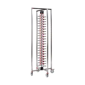 Bordenrek Inklapbaar - H 189 x 48 x 48 CM - 21.5 KG - RVS - Plate Mate - 556032
