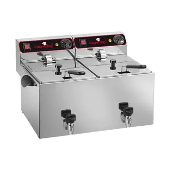Friteuse - H 35 x 61 x 51.5 CM - 14.1 KG - 220 - 240 V - 3250 W - RVS - 9 Liter - Elektrisch - Caterchef - 680200